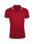 Koszulka Polo Męska Pasadena 100% bawełna Sol's L591 czerwona/biała