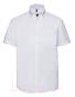 Męska koszula krótki rękaw 100% bawełna Russell Z957 biała