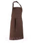 Fartuch Bez Kieszeni Premier PR150 apron zapaska brązowy, Brown