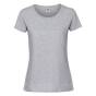 koszulka szara, T-shirt damski, Lady-fit 100% bawełna F186, szary ciemny, 