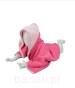 Ręcznik z kapturem BABY 75x75 (385g/m2) ARB032 róż jasny, róż ciemny, ręczniki dla dziecka