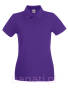 fioletowa Polo damska Fruit of the loom Premium 100% bawełna F520 purple kobieta women z kołnierzykiem 100%bawełna