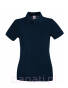 granatowy ciemny Polo damska Fruit of the loom Premium 100% bawełna F520 marynarski kolor deep navy