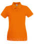 pomarańczowa Polo damska Fruit of the loom Premium 100% bawełna F520 kolor pomarańczowy słonecznikowy