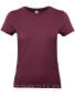 T-shirt damski B&C BCTW04T, Burgundy, bakłażan, czerwone wino 